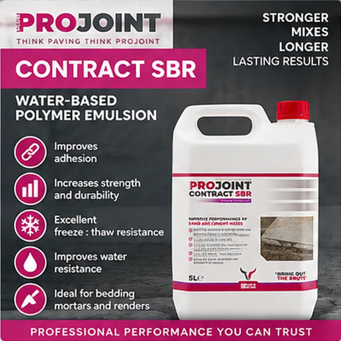 ProJoint Contract SBR Water-Based Polymer Emulsion – 5L