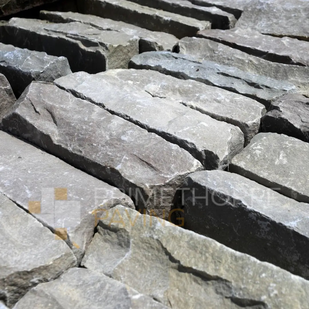 Raj Green Sandstone Cobble Setts - 200x100mm