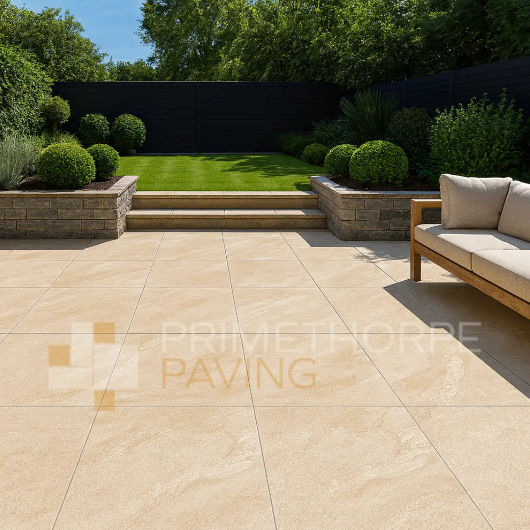 Cathedral Beige Porcelain Paving