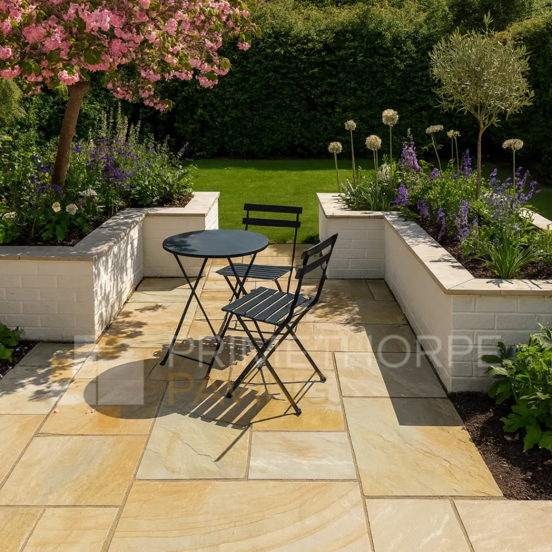 Fossil Mint Indian Sandstone Paving