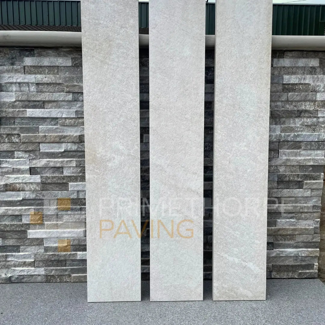 Rock White Porcelain Edging Planks - 1000x160mm