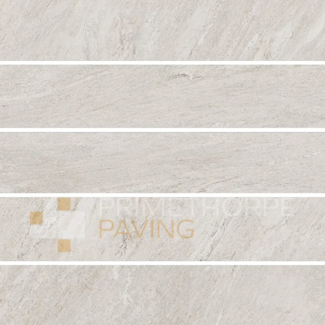 Rock White Porcelain Edging Planks - 1000x160mm