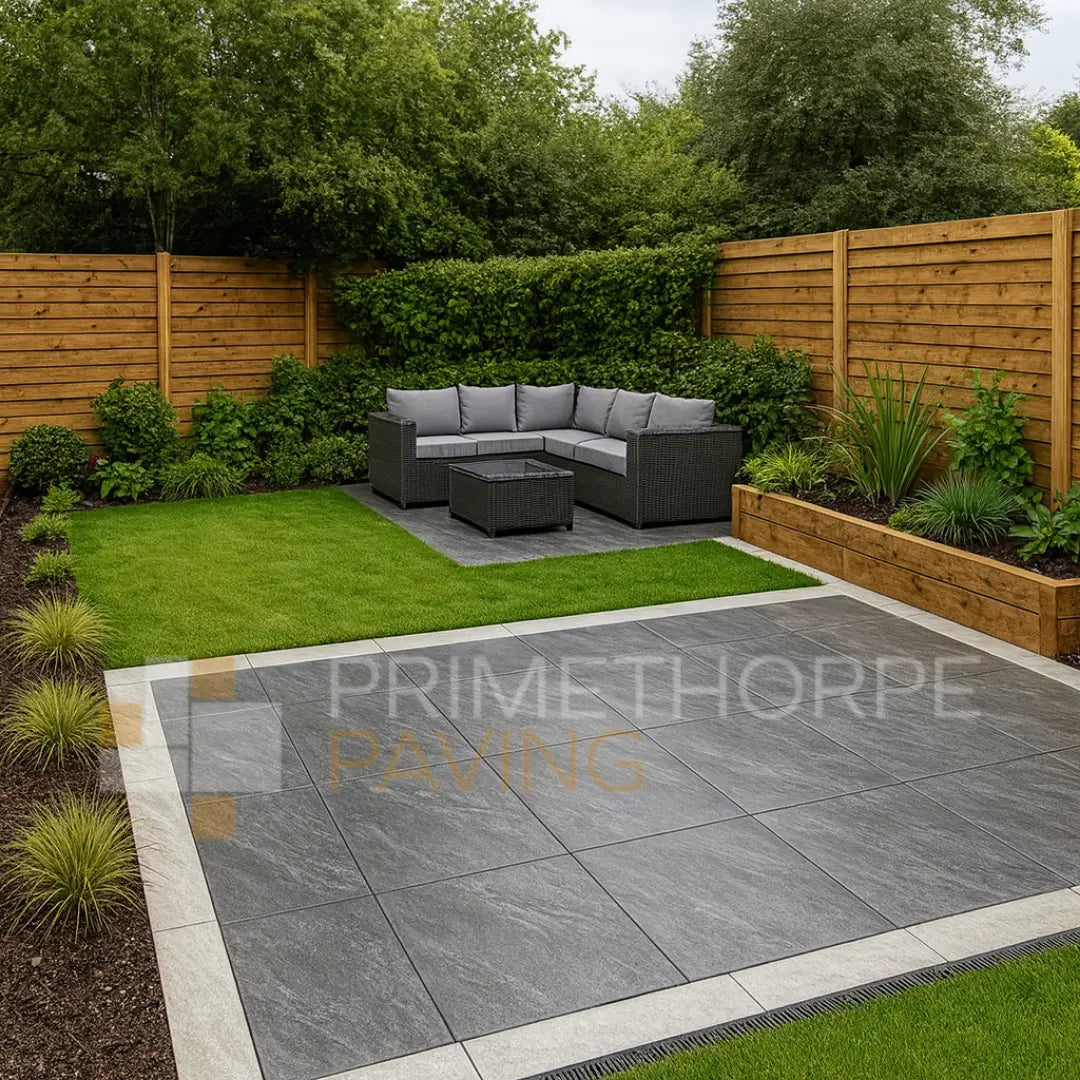 Rock White Porcelain Edging Planks - 1000x160mm