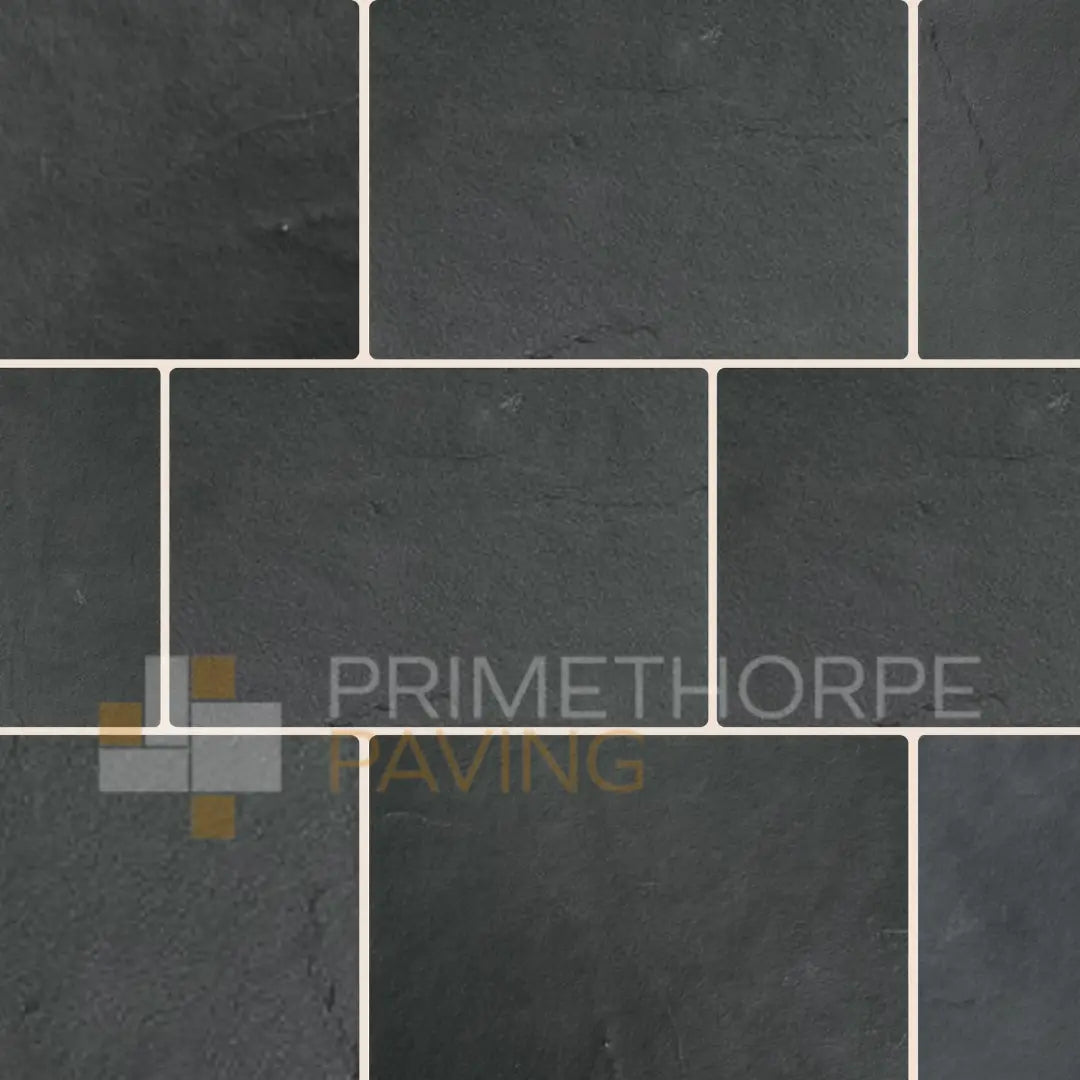 Kota Black Limestone Paving