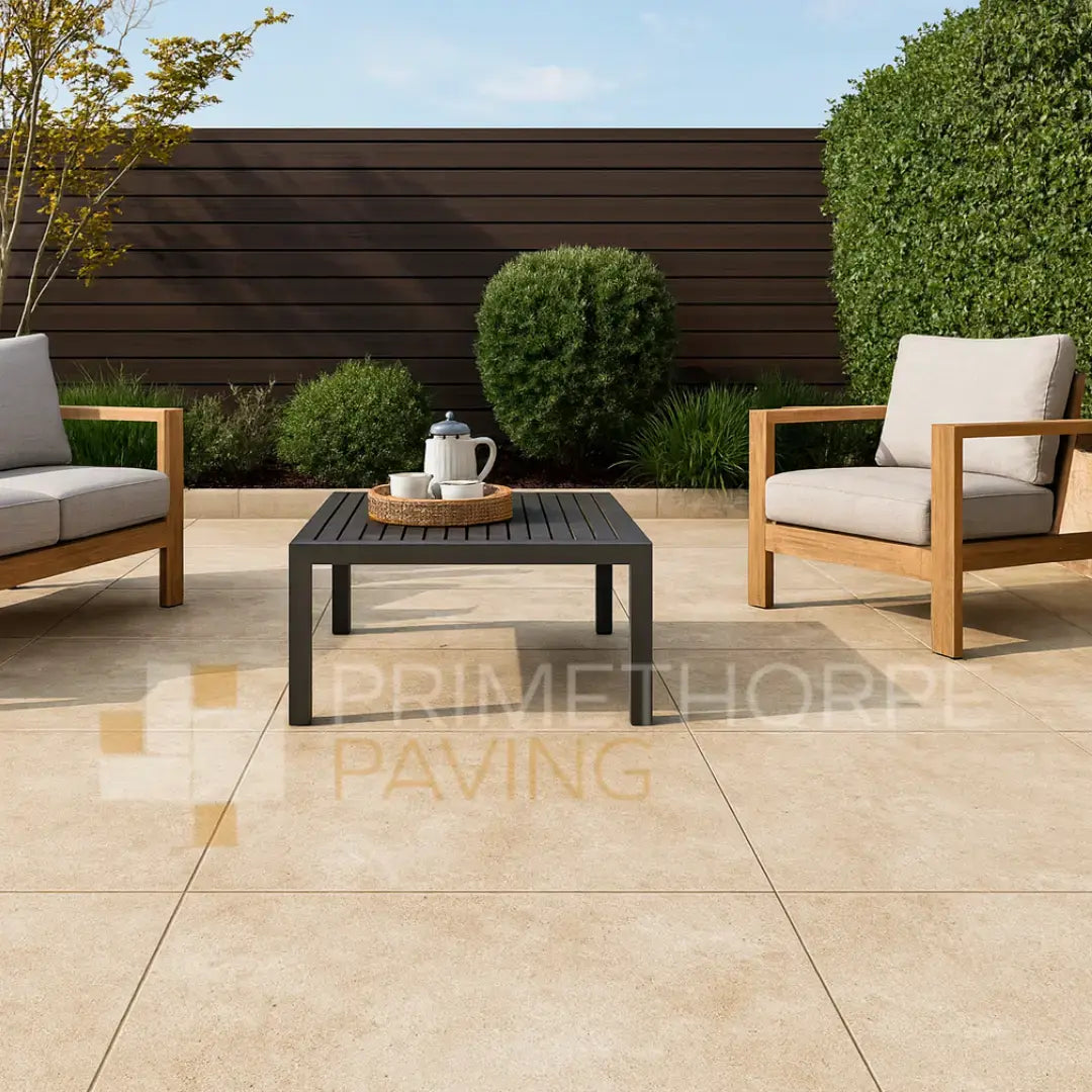 Colosseo Beige Porcelain Paving - 900 x 900