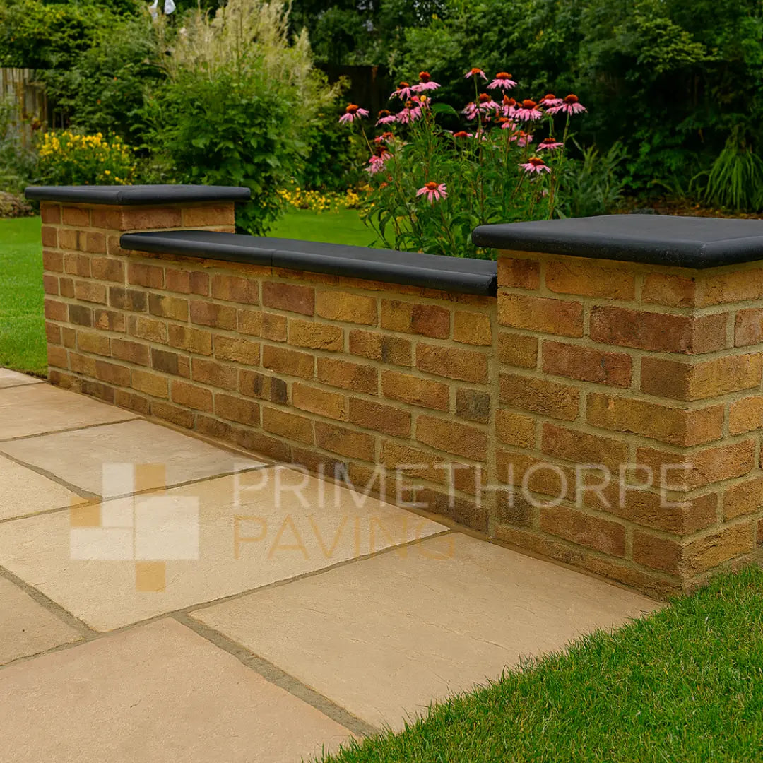 Kota Black Limestone - Bullnose Coping Stones