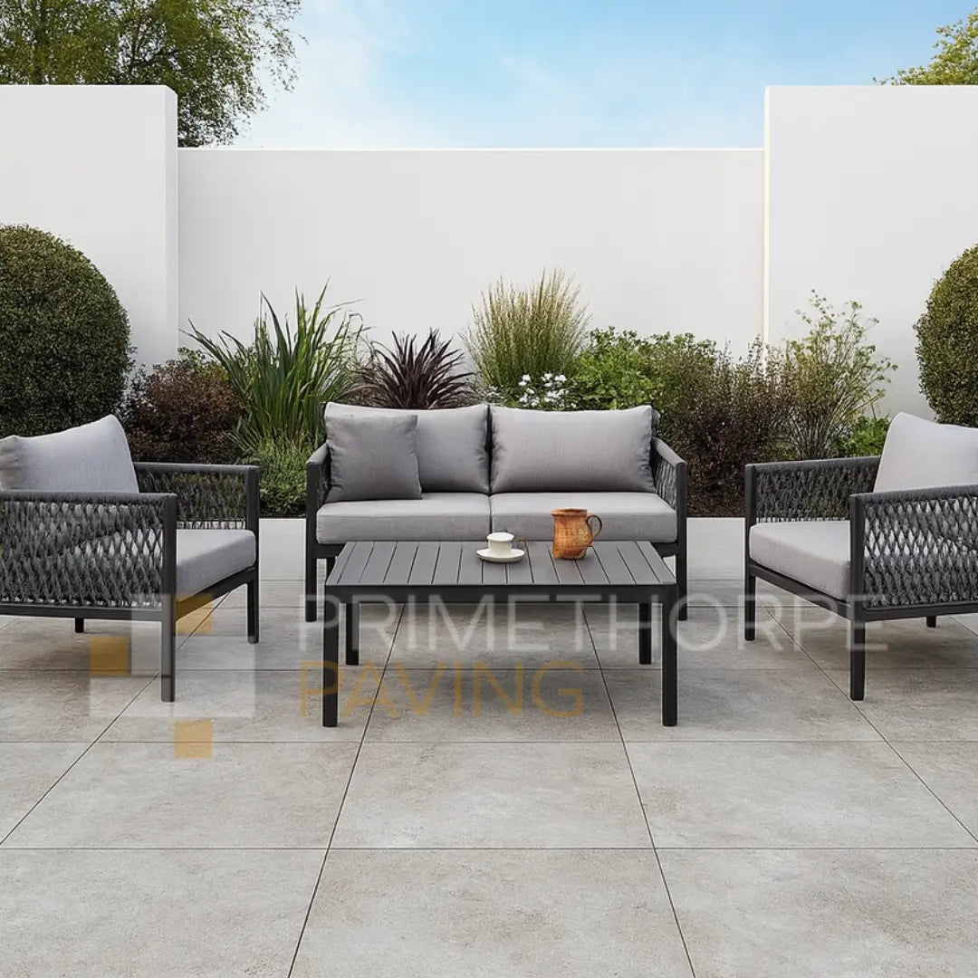 Colosseo Grey Porcelain Paving - 900 x 900