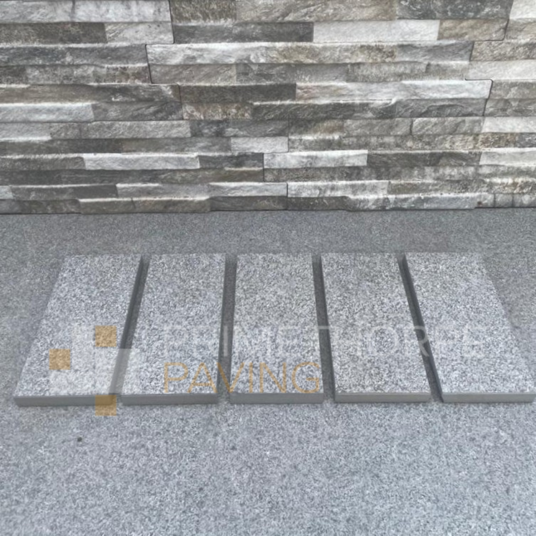Silver Grey Porcelain Cobble Setts - 200x100mm
