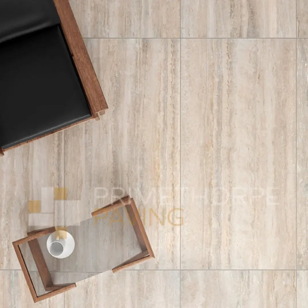 Dolomia Beige Porcelain Paving - 1200 x 600