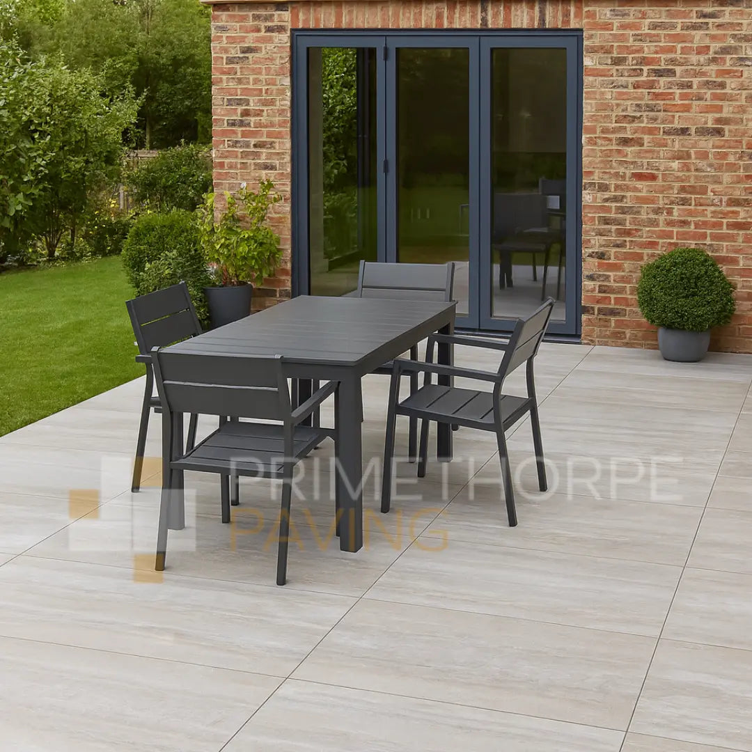 Dolomia White Porcelain Paving - 1200 x 600