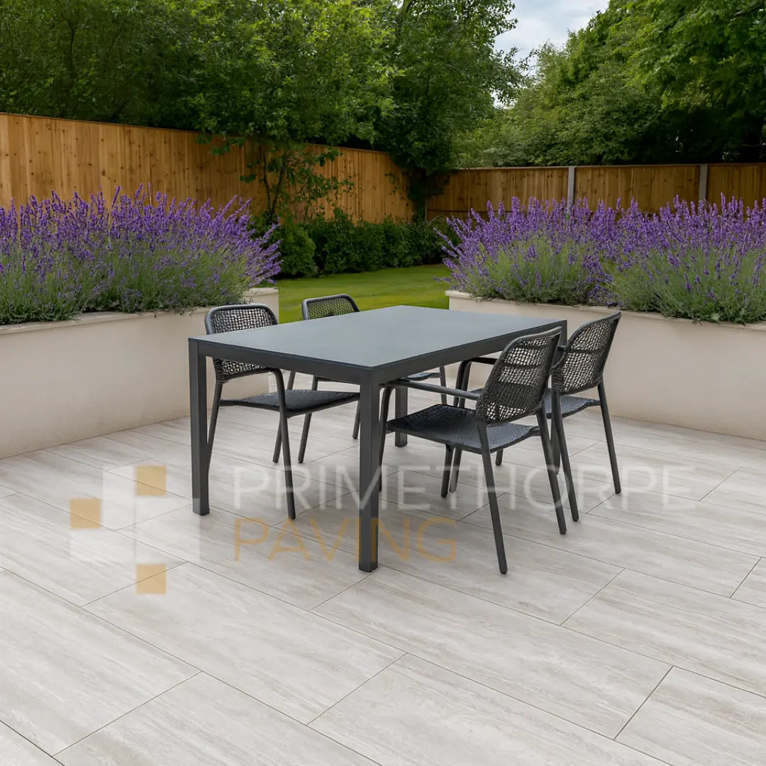 Dolomia White Porcelain Paving - 1200 x 600