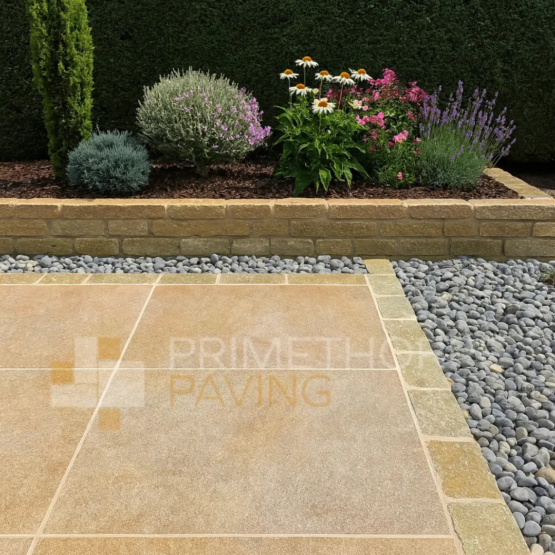 Yellow Limestone Cobble Setts - 200x100mm