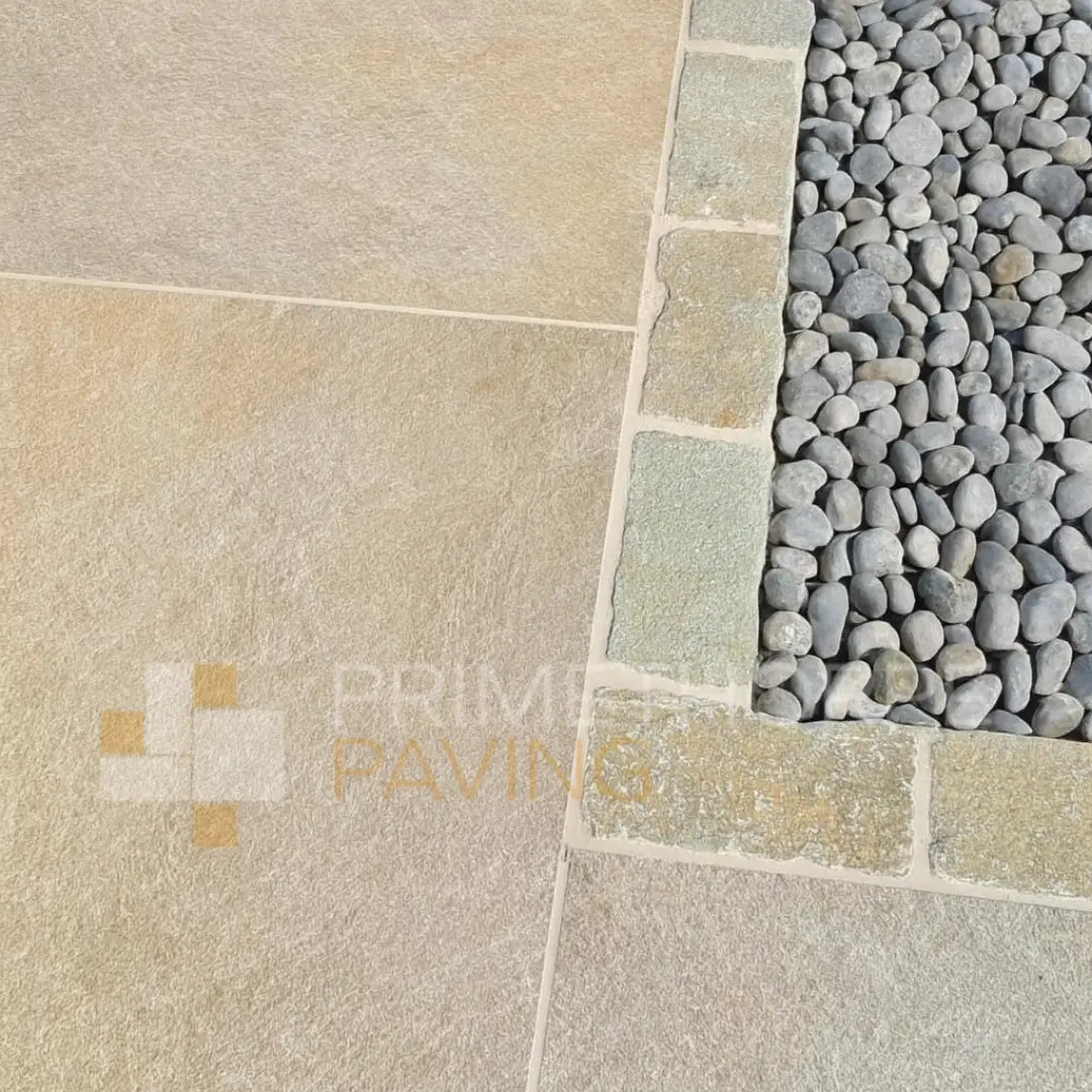 Yellow Limestone Cobble Setts - 200x100mm