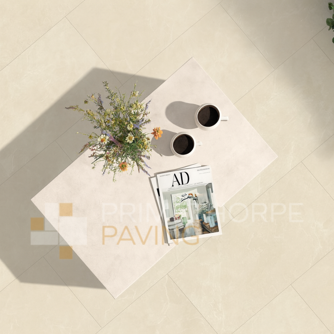Frame Beige Porcelain Paving - 1200 x 600