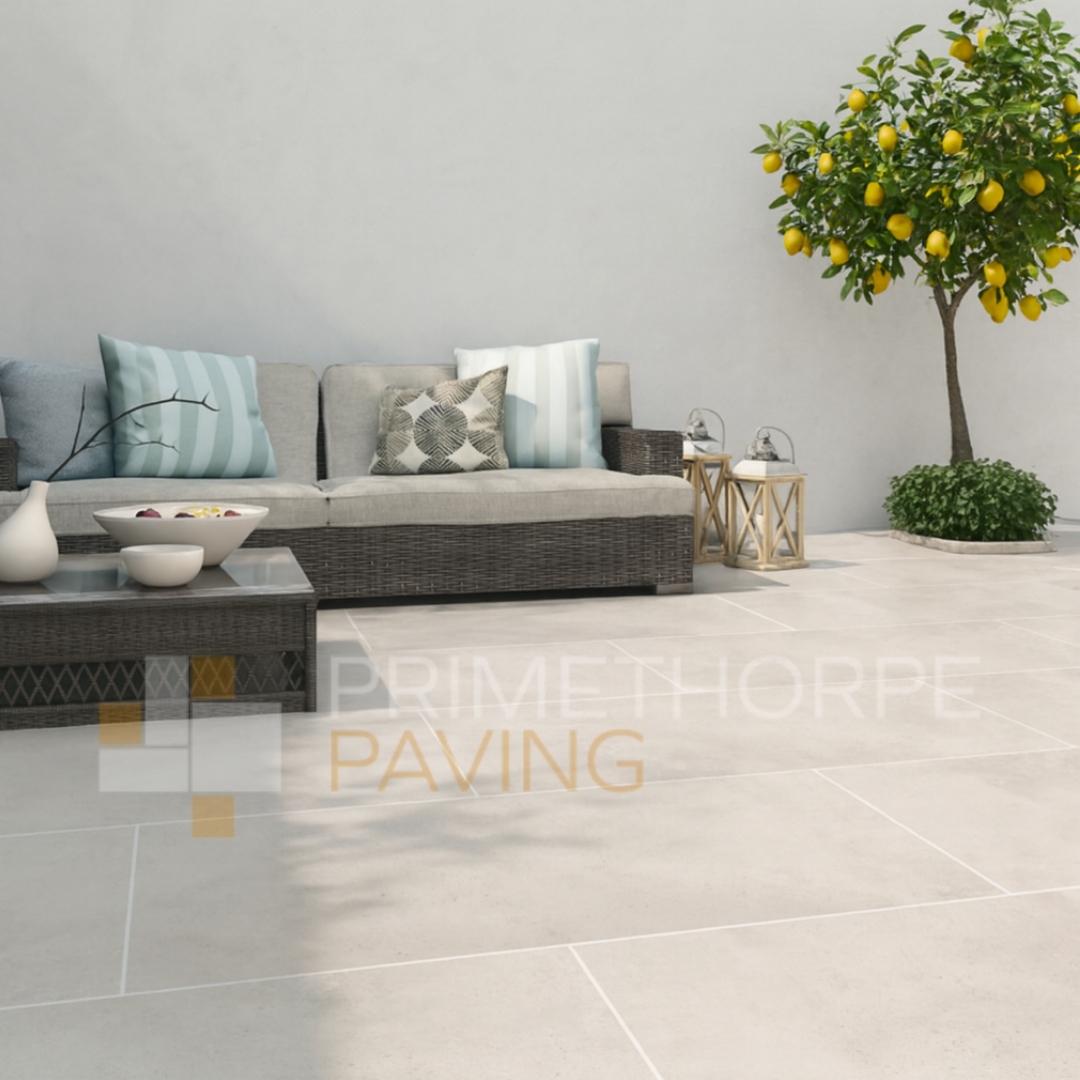 Frame Beige Porcelain Paving - 1200 x 600