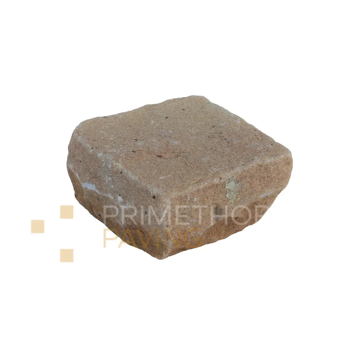 Fossil Mint Sandstone Cobble Setts - 100x100mm