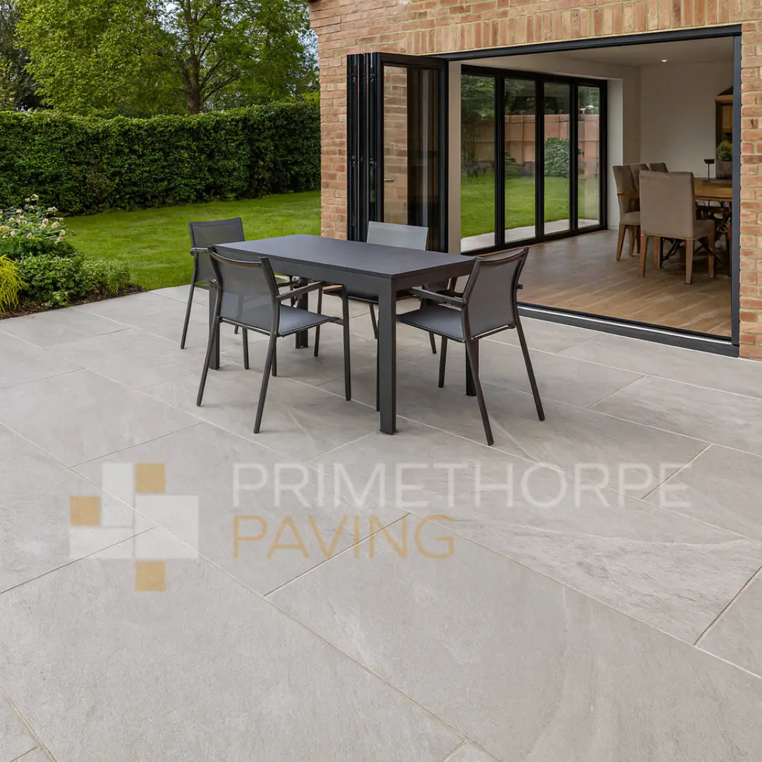 Frame Light Grey Porcelain Paving - 1200 x 600