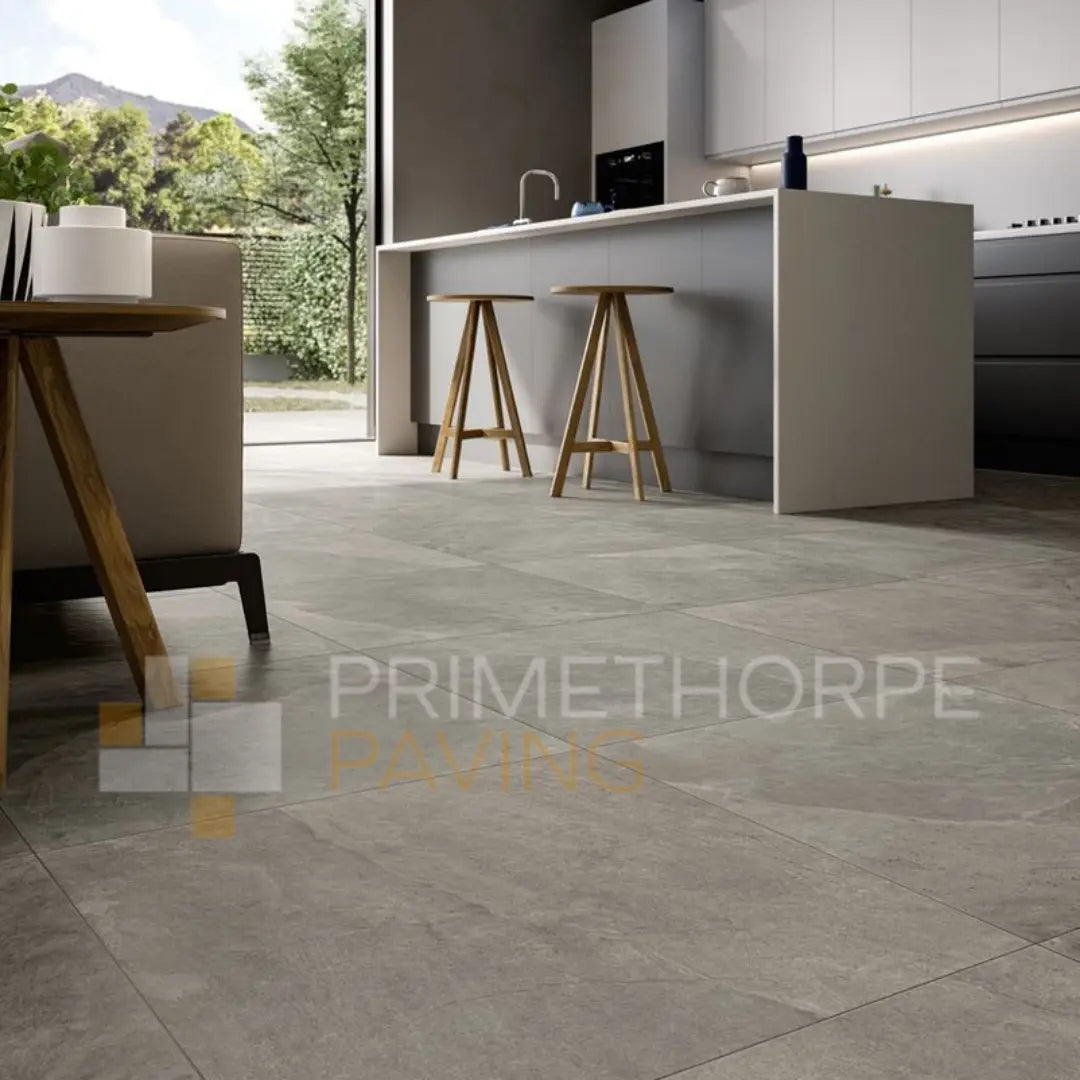 Frame Mid Grey Porcelain Paving - 1200 x 600