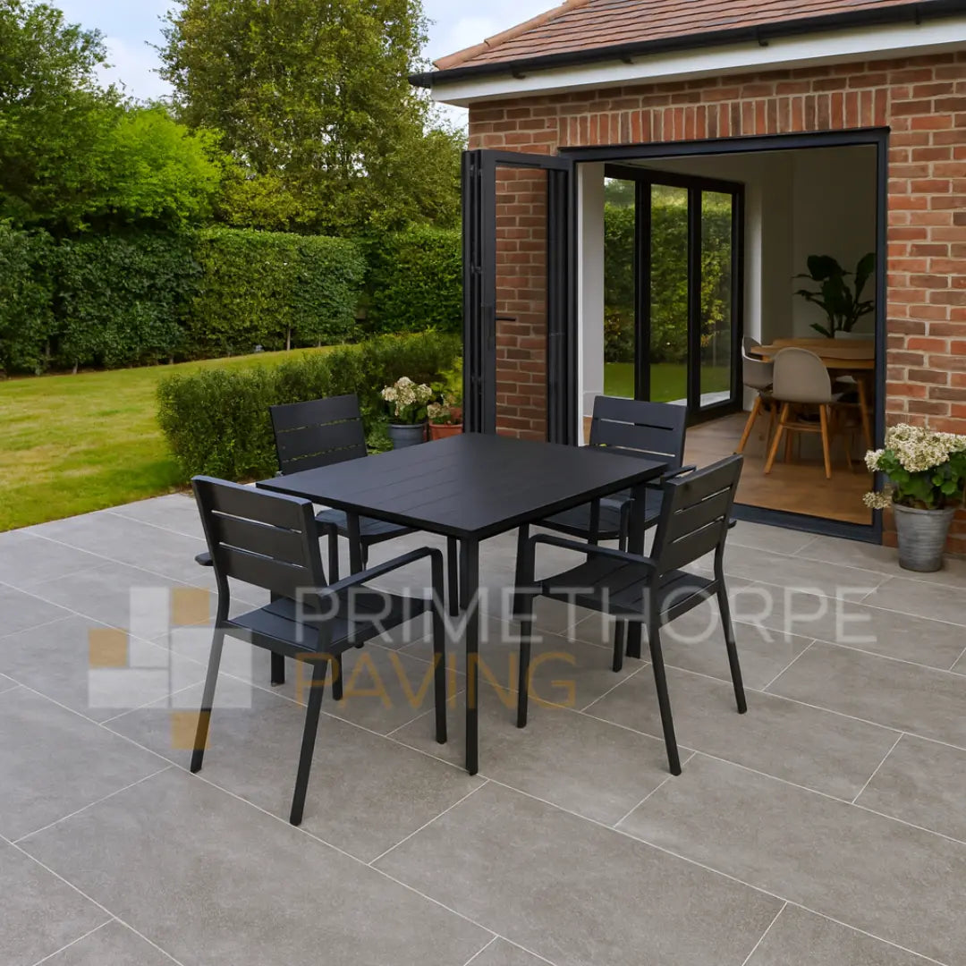 Frame Mid Grey Porcelain Paving - 1200 x 600
