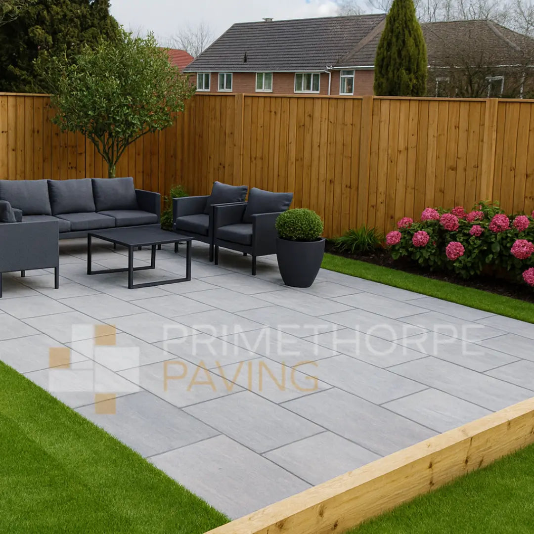 Kandla Grey Indian Sandstone Paving