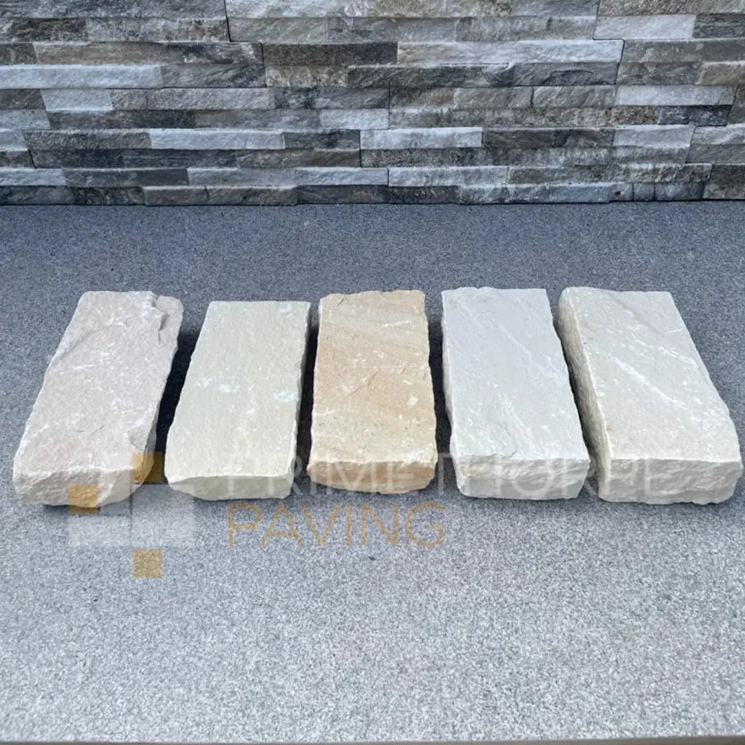 Fossil Mint Sandstone Cobble Setts - 200x100mm