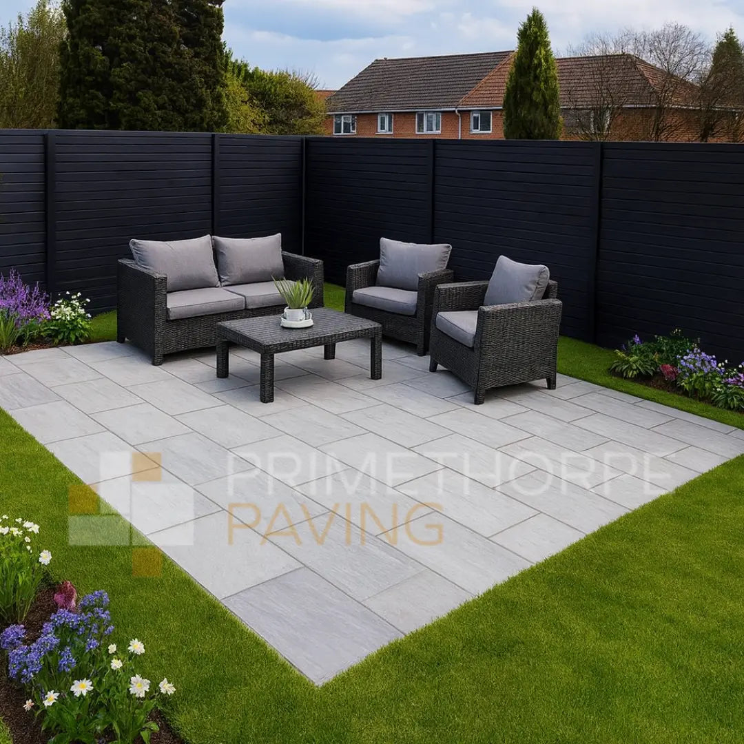 Kandla Grey Indian Sandstone Paving