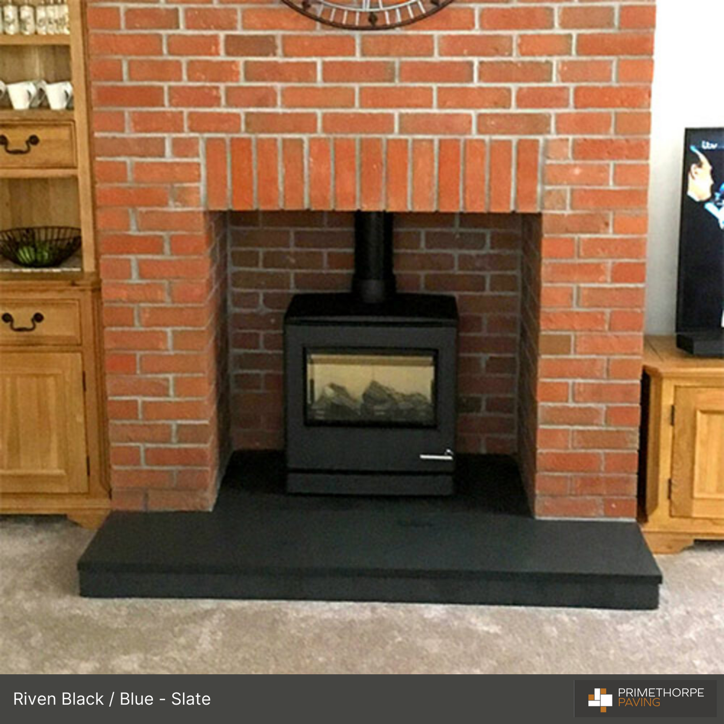 Slate Fireplace Hearth - Cut to any Shape + Any Size