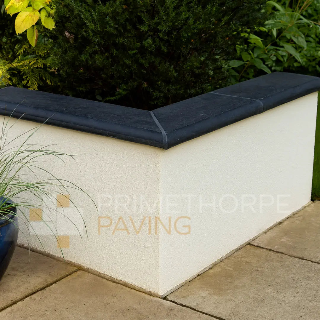 Kota Black Limestone - Bullnose Coping Stones