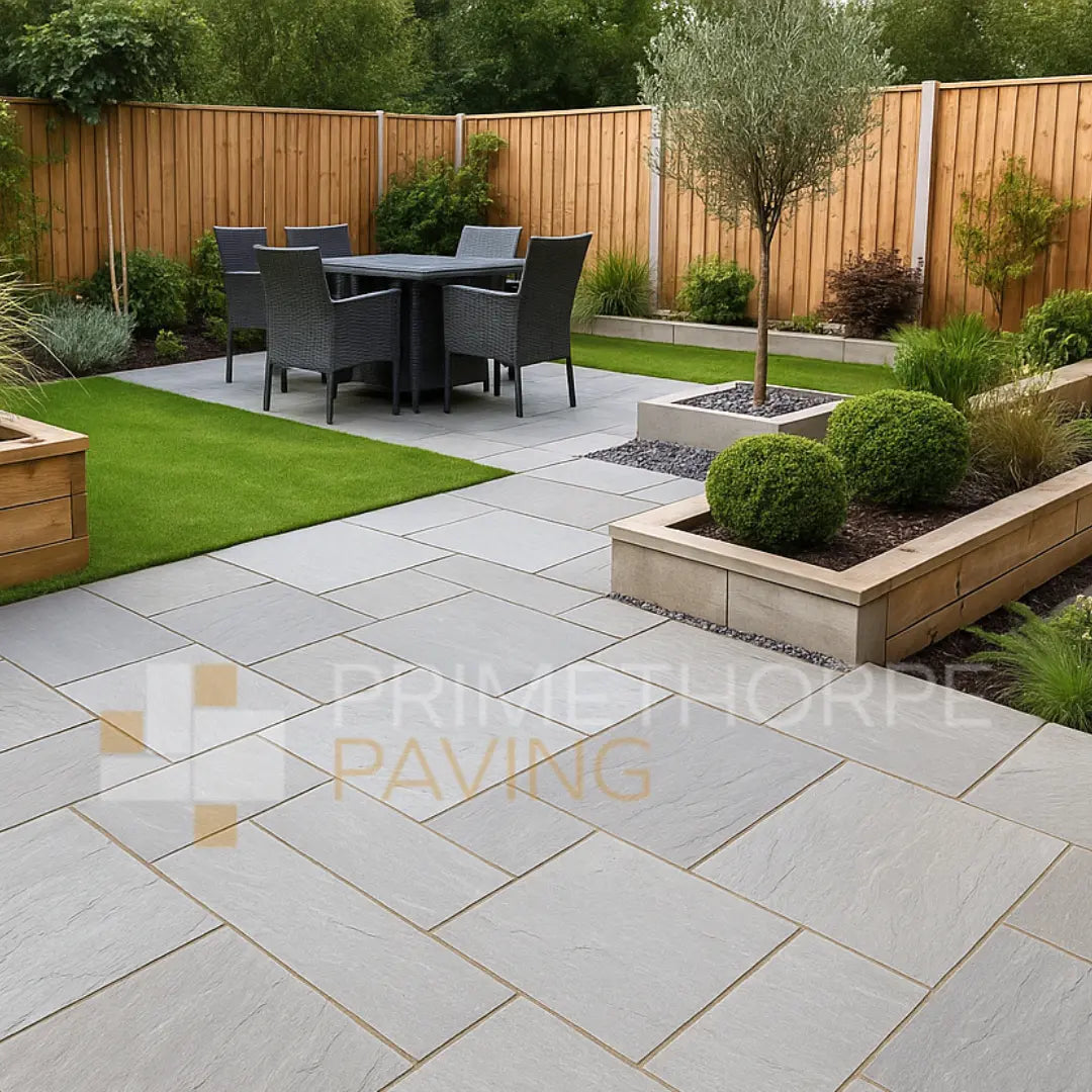 Kandla Grey Indian Sandstone Paving