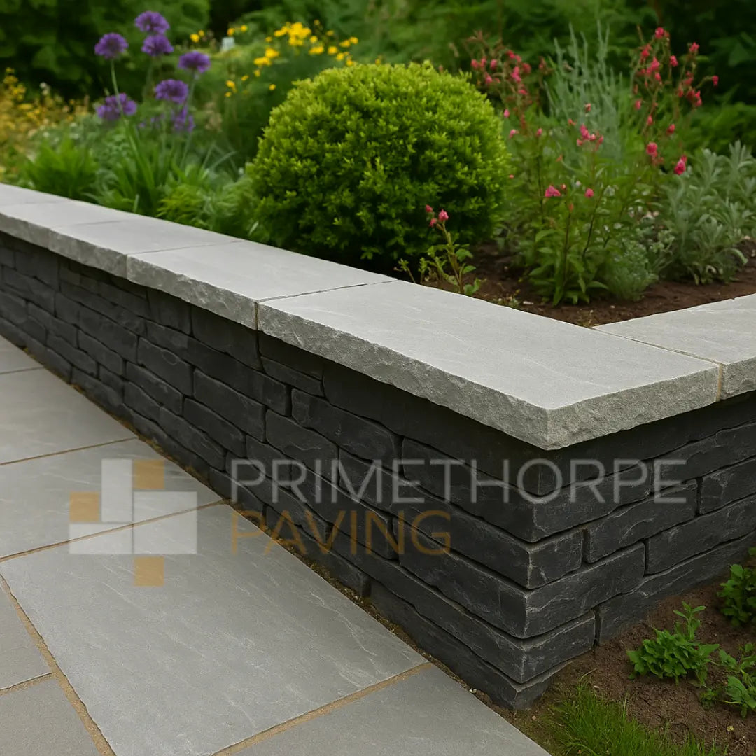 Kandla Grey Sandstone - Rustic Dressed Coping Stones