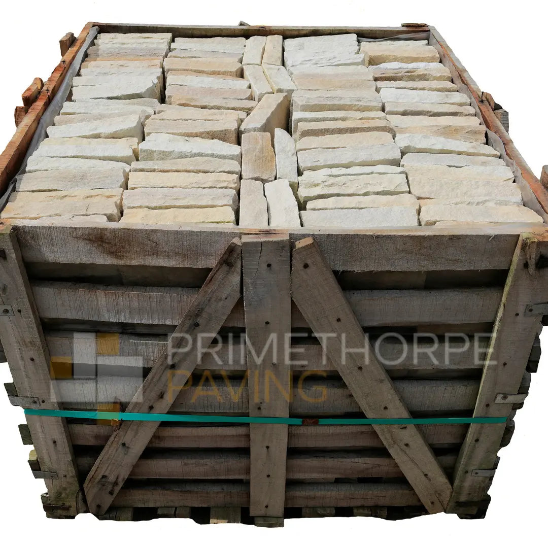 Fossil Mint Sandstone Cobble Setts - 200x100mm