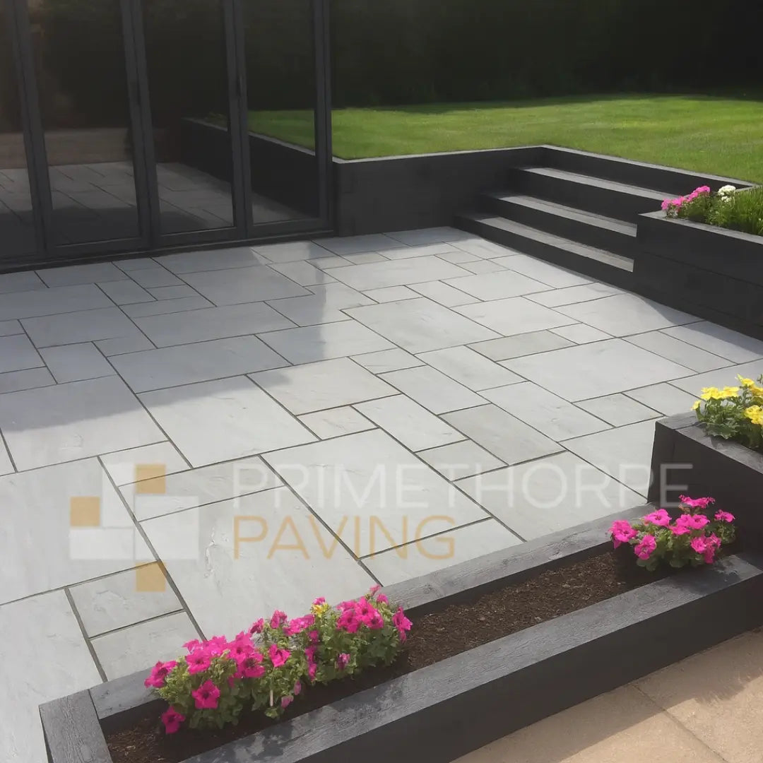 Kandla Grey Indian Sandstone Paving