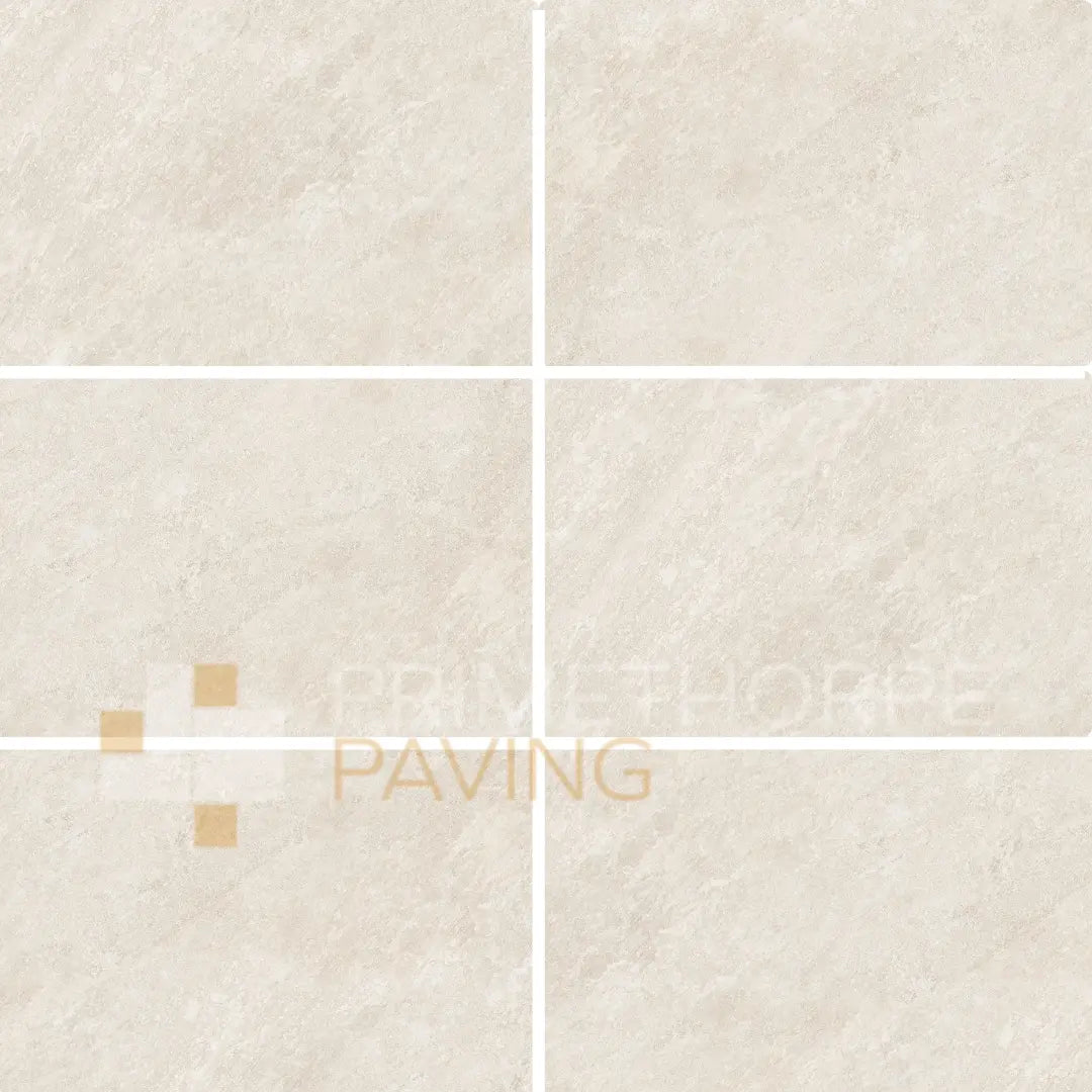 Quartz White Porcelain Paving - 900 x 600
