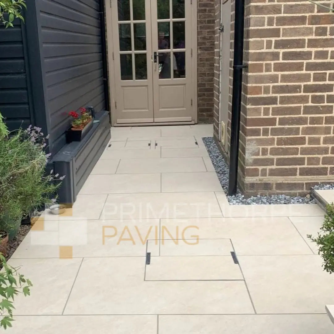 Quartz White Porcelain Paving - 900 x 600