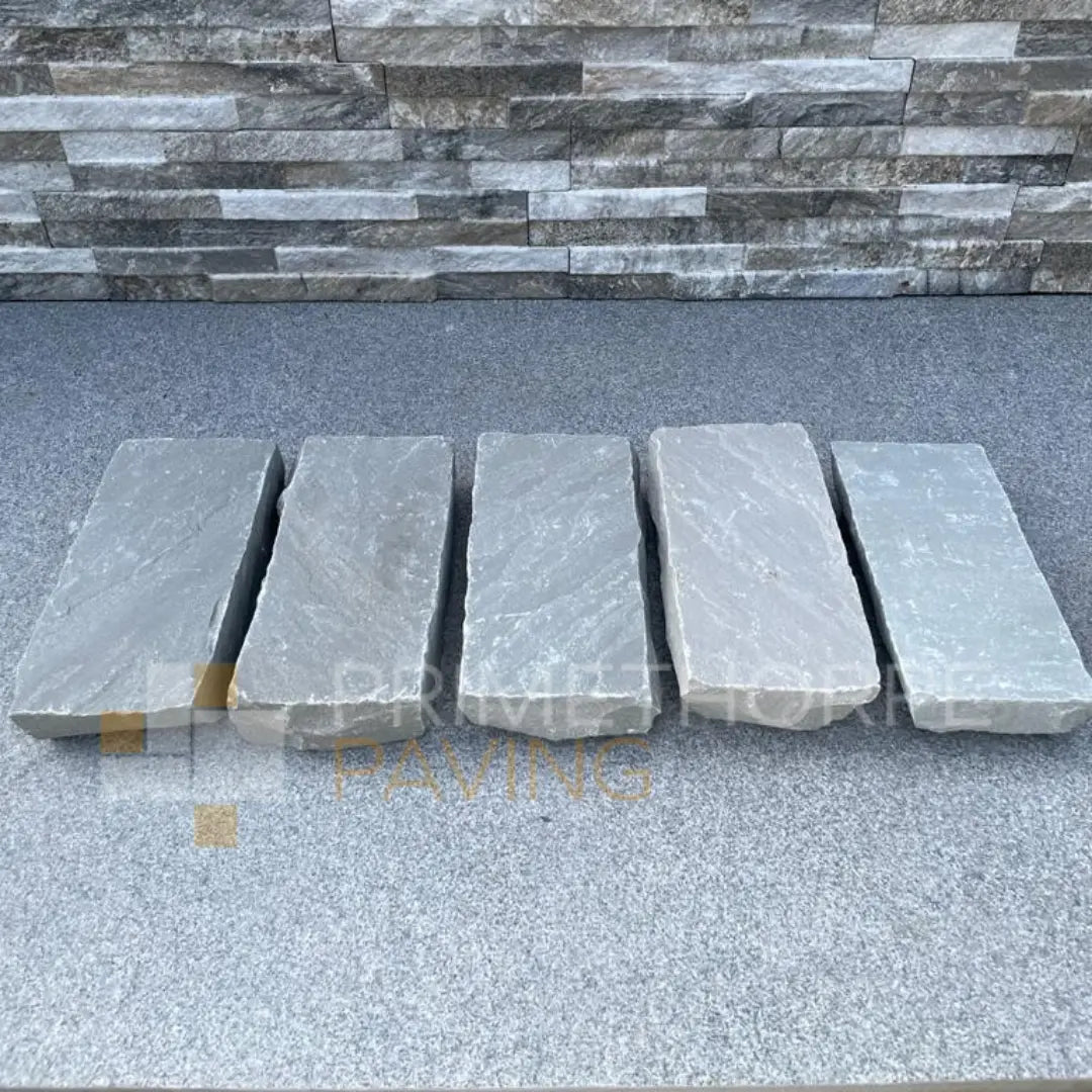 Kandla Grey Sandstone Cobble Setts - 200x100mm