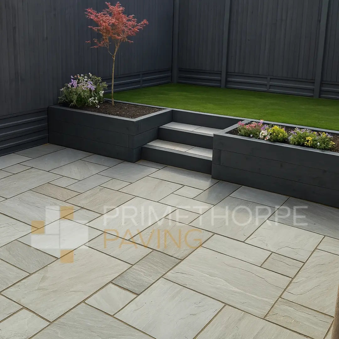 Kandla Grey Indian Sandstone Paving