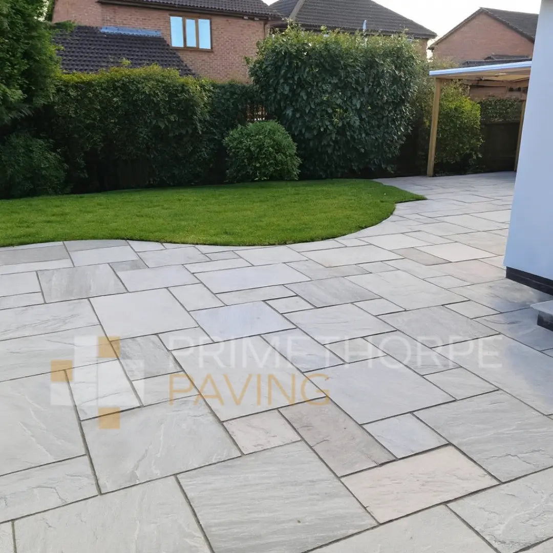 Kandla Grey Indian Sandstone Paving