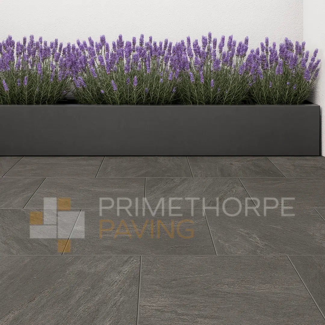 Rock Black Porcelain Paving - 1000 x 500