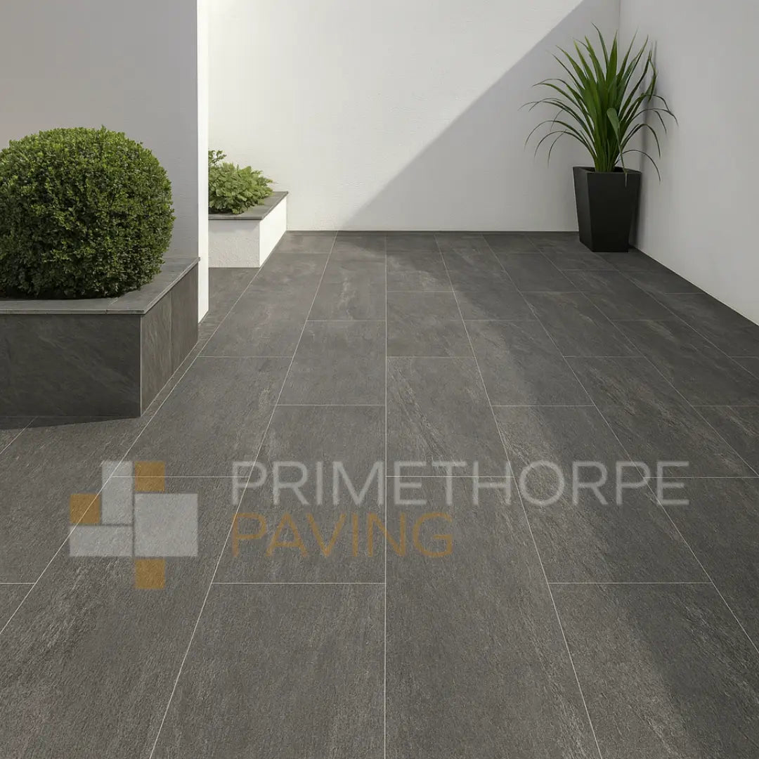 Rock Black Porcelain Paving - 1000 x 500