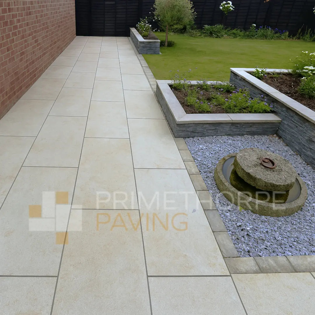 Riva Cream Porcelain Paving - 1000 x 500
