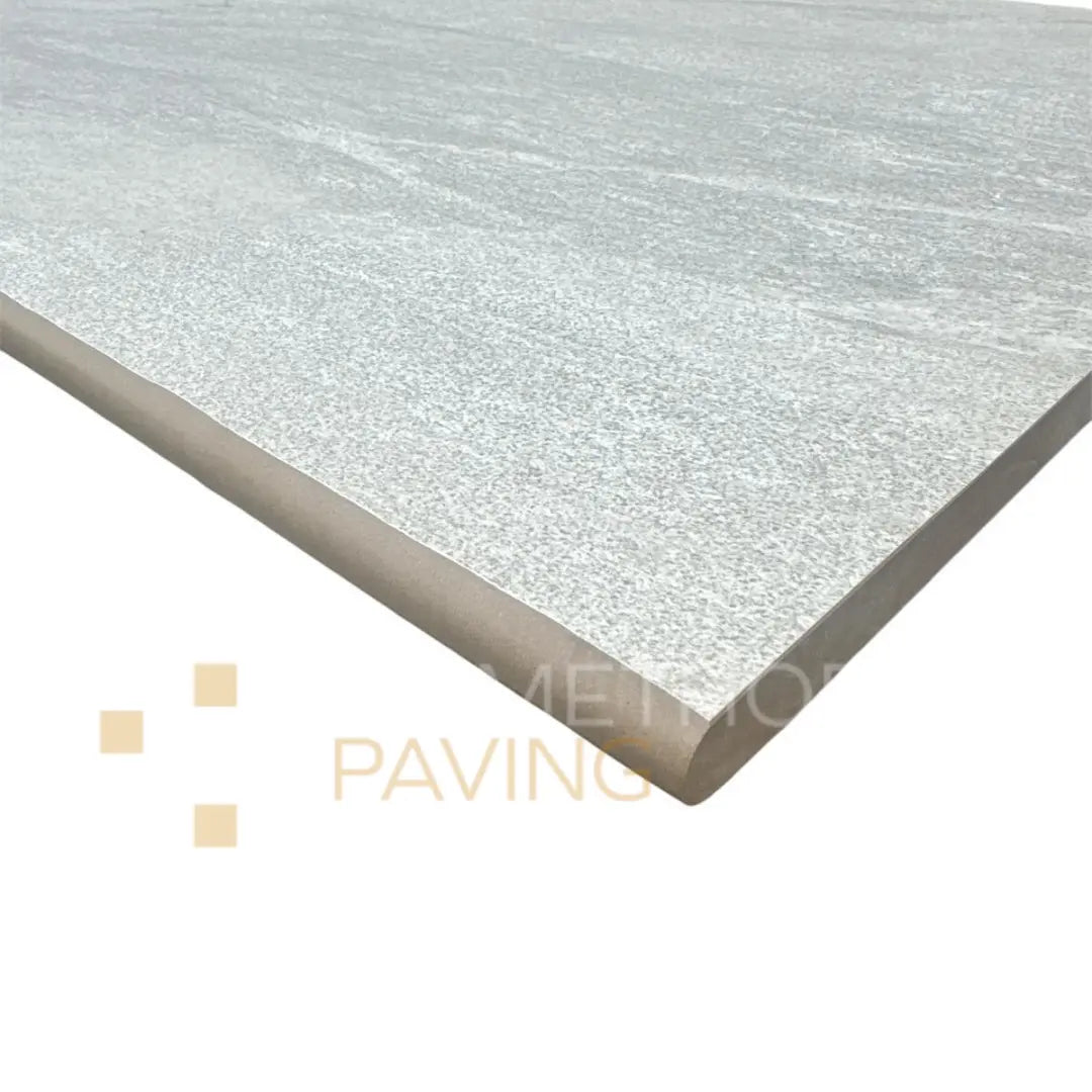 Cathedral Grey - Porcelain Bullnosed Steps