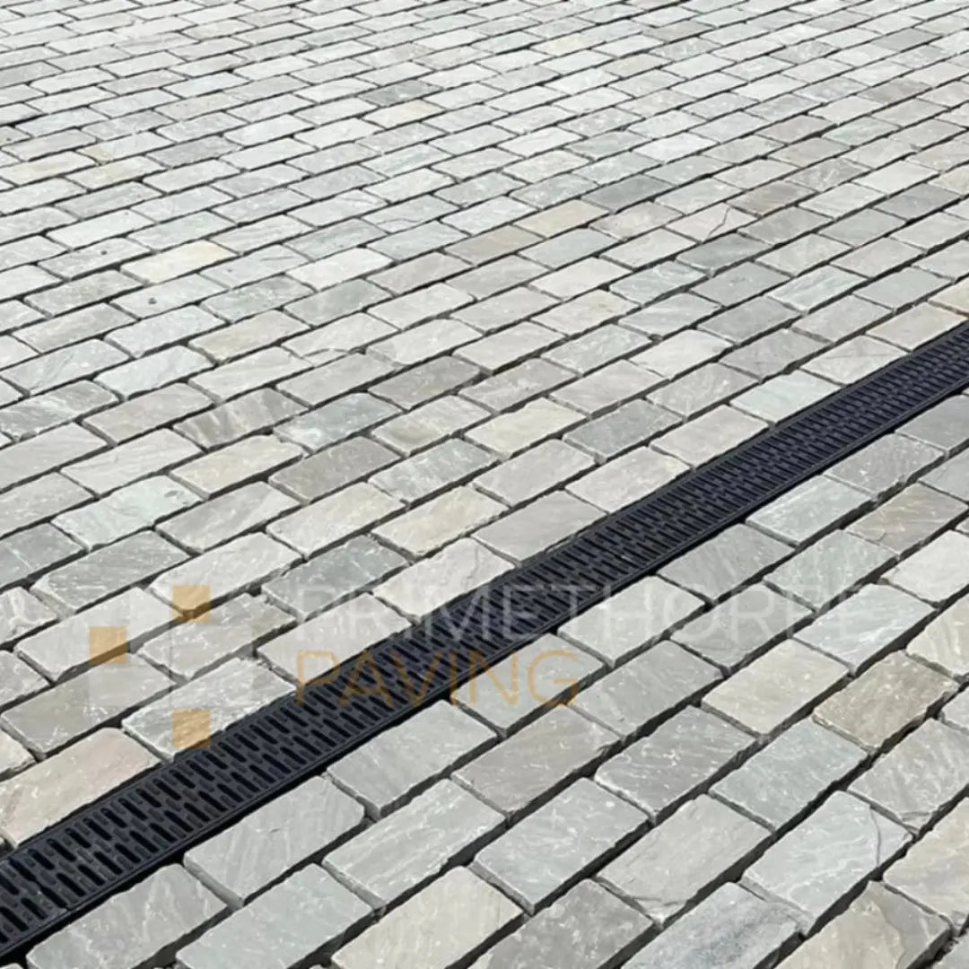 Kandla Grey Sandstone Cobble Setts - 200x100mm