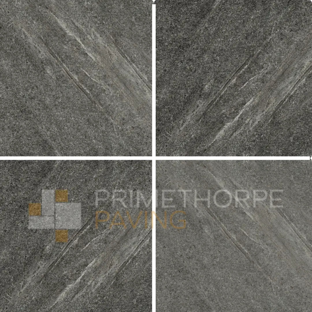 Stone Anthracite Porcelain Paving - 600 x 600