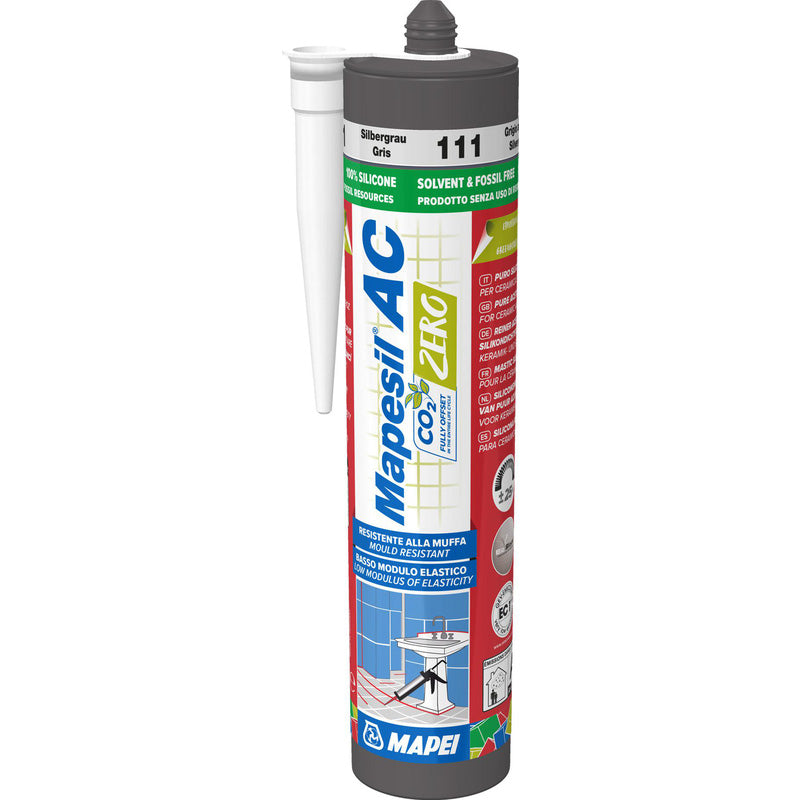 Mapei Mapesil AC Zero Flexible Silicone Sealant for Fire Hearth Expansion Joints – 310ml