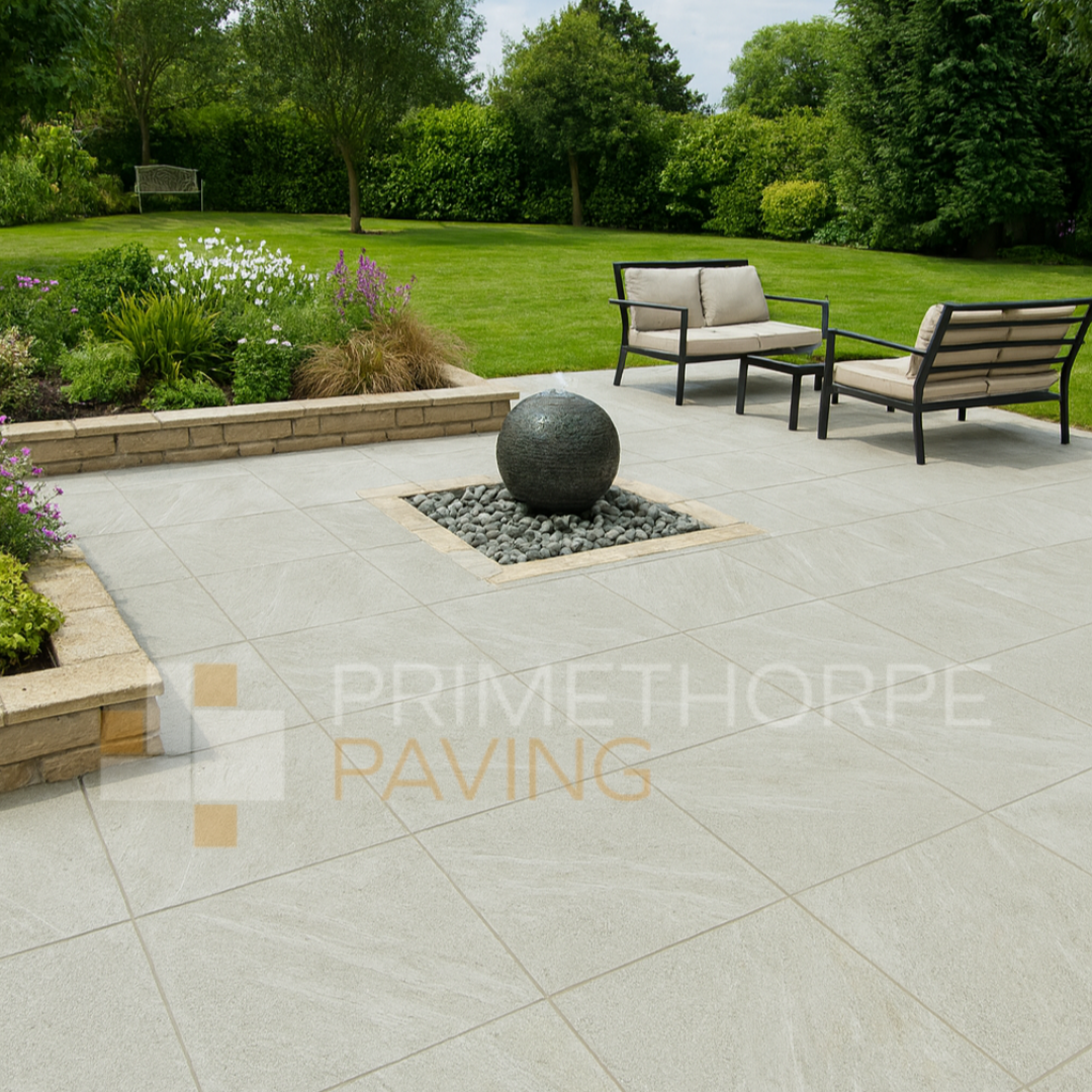 Stone Grey Porcelain Paving - 600 x 600