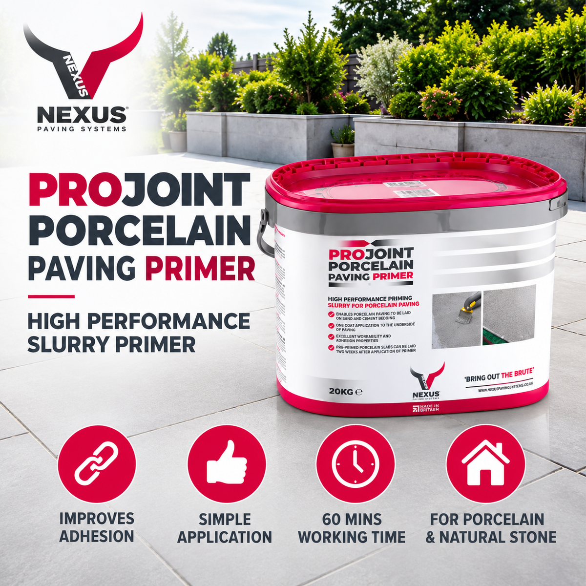 Nexus ProJoint Porcelain Paving Primer – 20kg