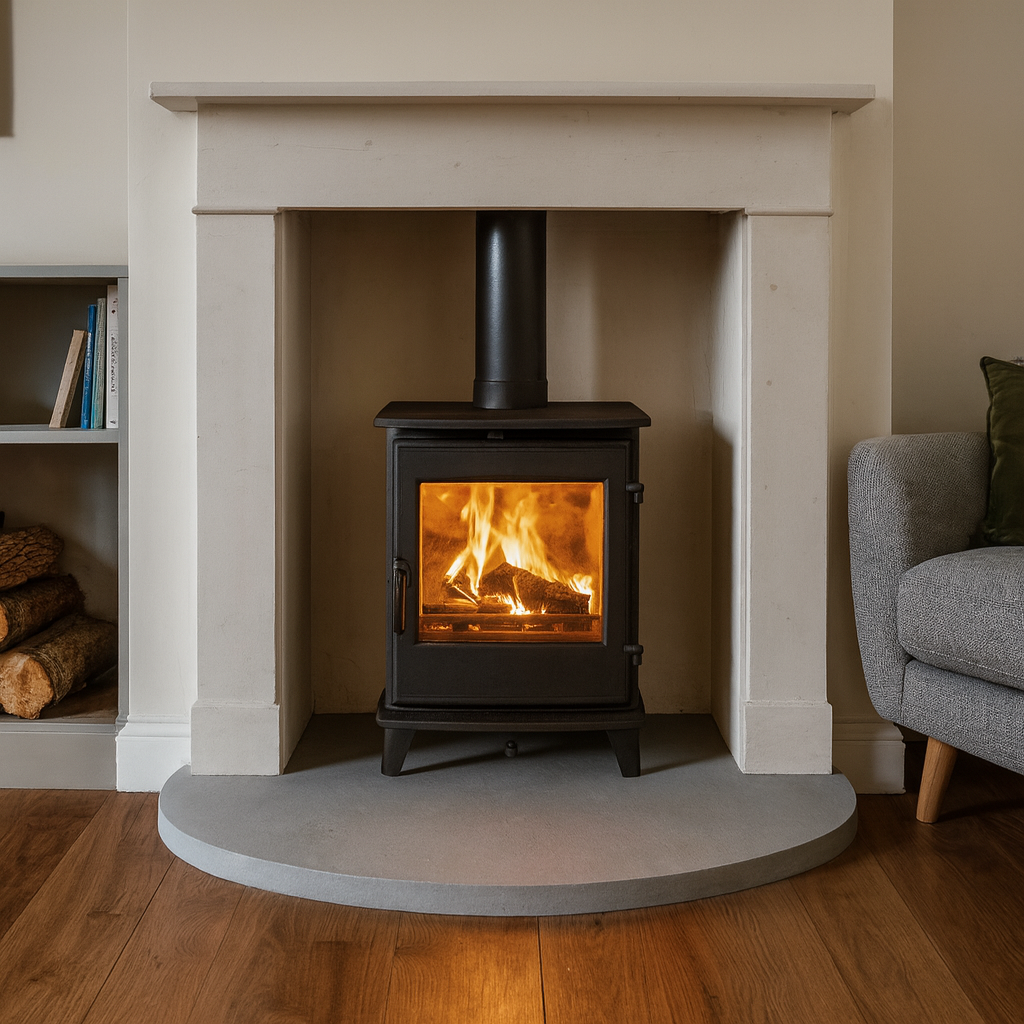 Honed Grey Sandstone Hearth – Standard Rectangle Cut to Size