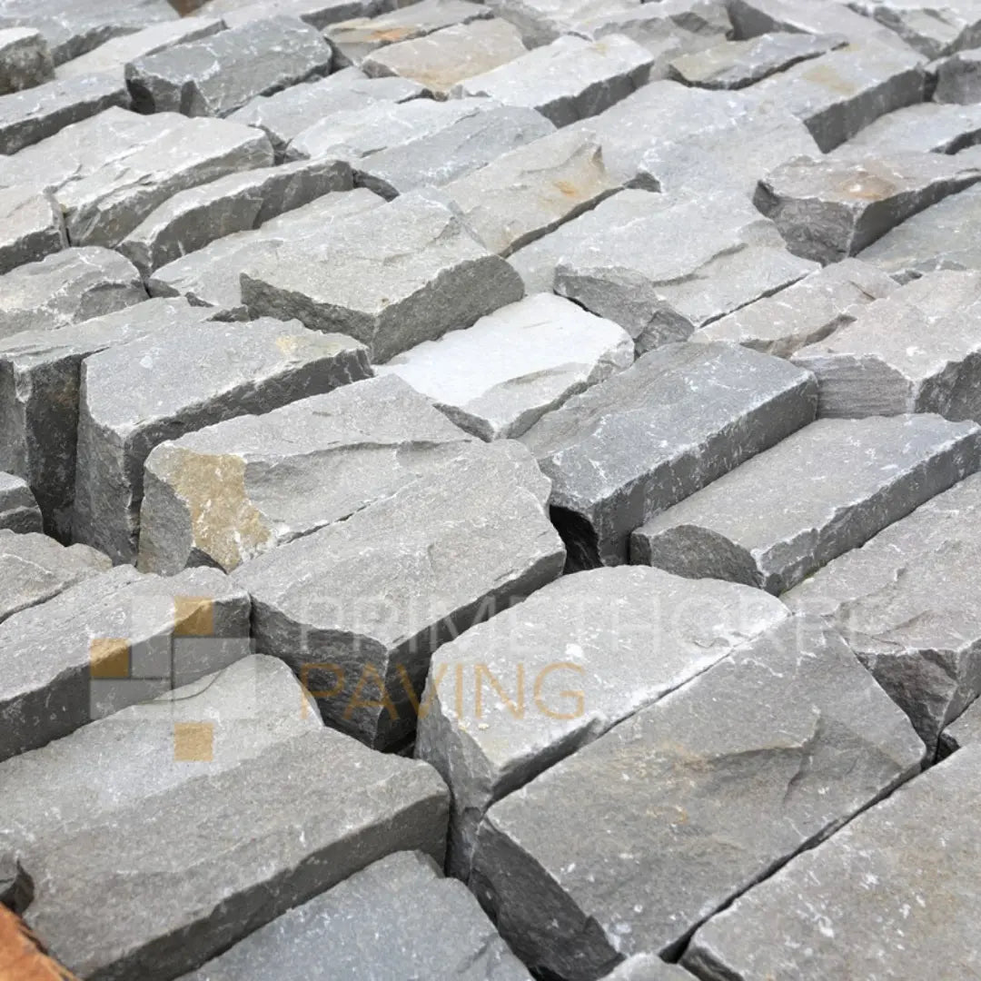 Kandla Grey Sandstone Cobble Setts - 100x100mm
