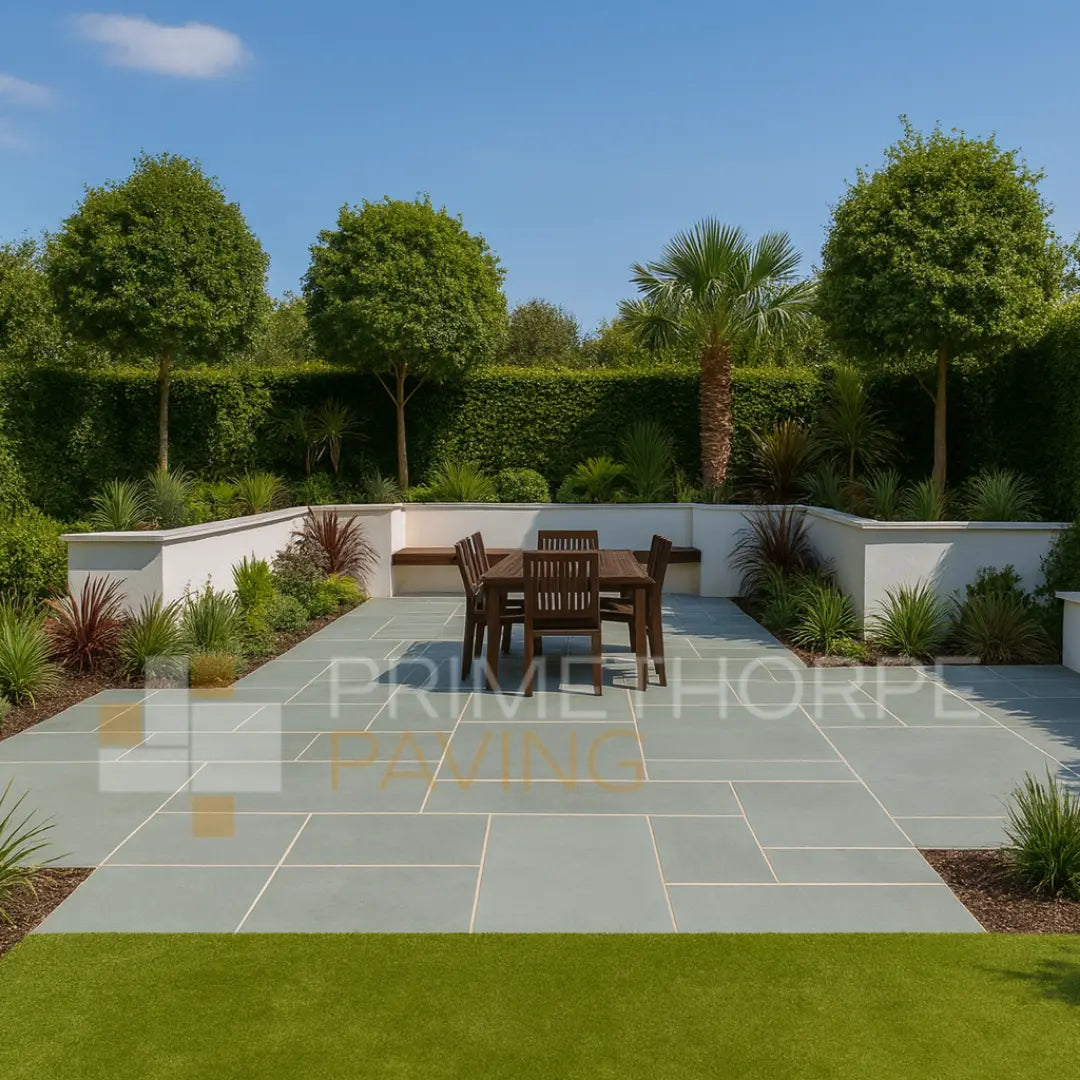 Kota Blue Indian Limestone Paving