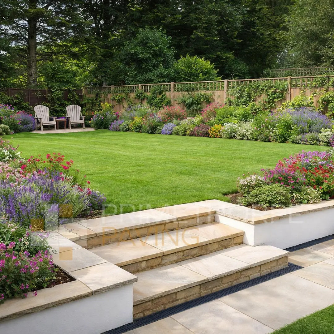 Fossil Mint Sandstone - Rustic Dressed Coping Stones